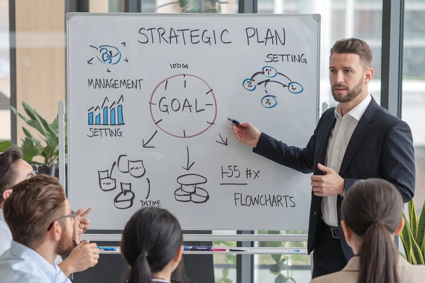 Team planning a digital transformation roadmap